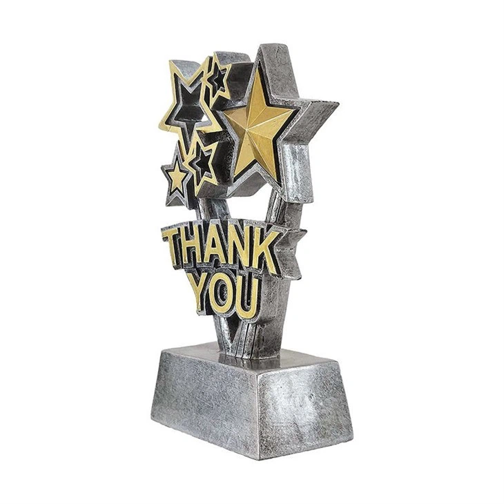 3D Folk Metal Antique Crafts Star Trophy Award