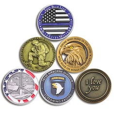 Moneta da sfida personalizzata in metallo smaltato duro con incisione laser