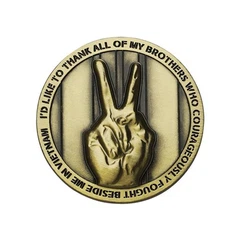 Logo personalizzato in metallo Gold Challenge Vecchie monete