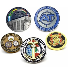 Moneta da sfida in metallo color smalto souvenir