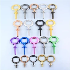 Portachiavi apribottiglie in metallo in lega di zinco